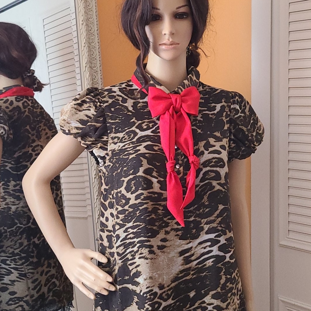 Twelve Layers Animal Print Tunic - Picture 12 of 14